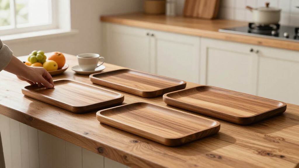 wooden serving trays