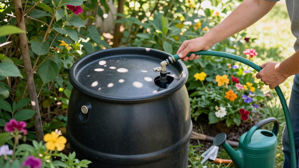 best rain barrel collection system for garden