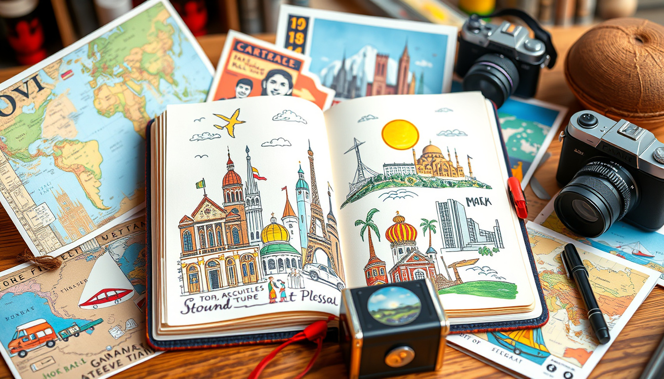 What are creative travel journal ideas