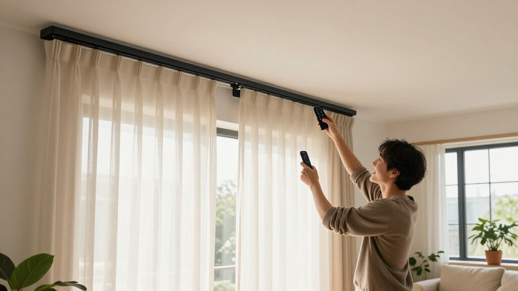 best smart curtain tracks ceiling mount