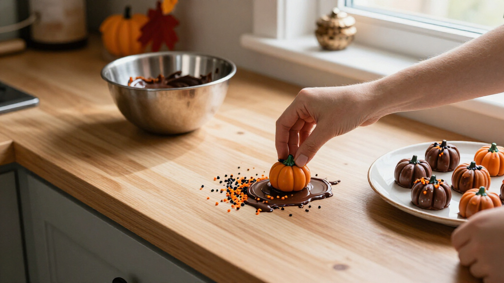 Halloween-Pralinen und Schokoladen