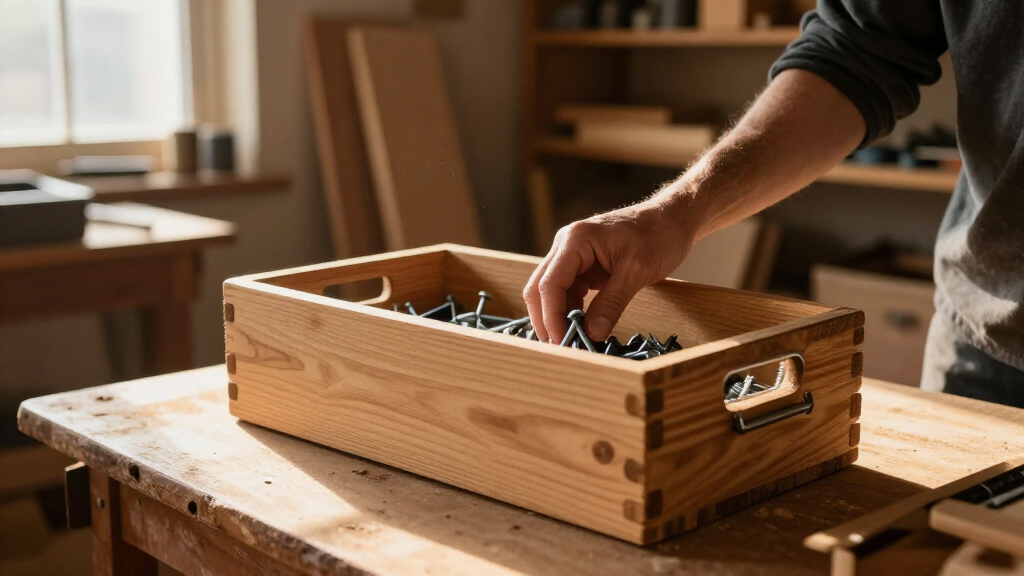 woodworking storage and organization bins