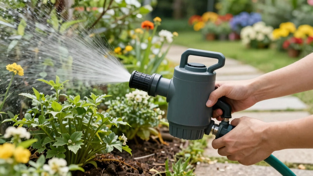 fertilizer injector for garden hose high capacity