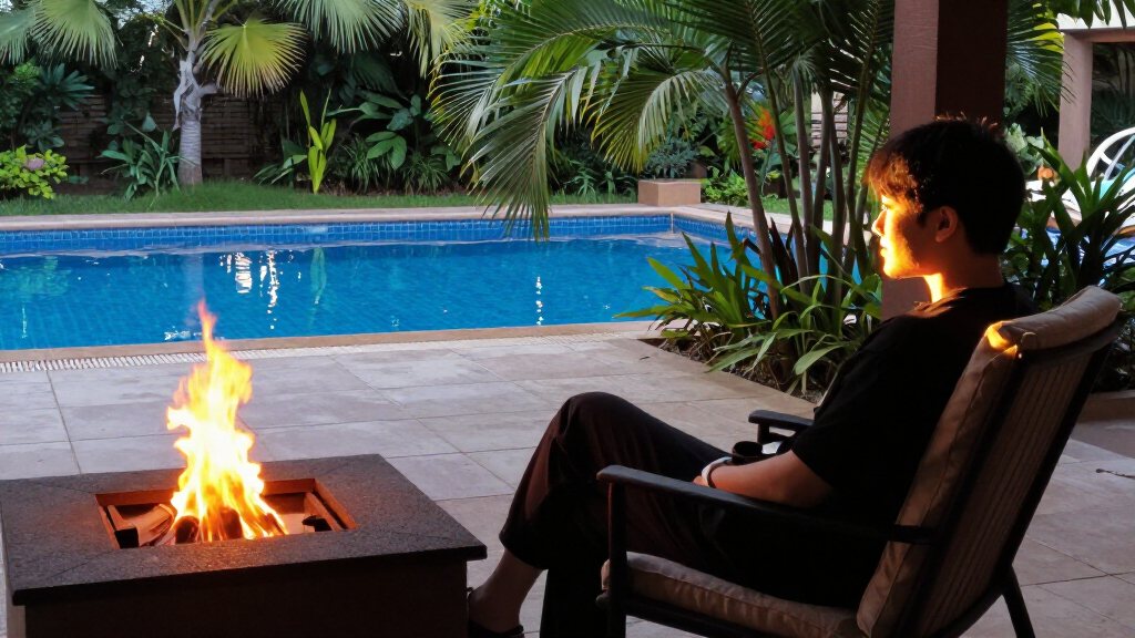 poolside fire pits