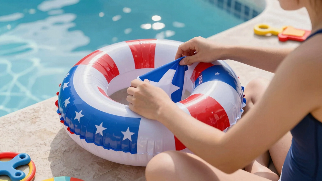 patriotic pool floaties