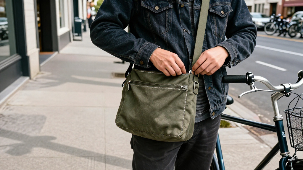best men's sustainable crossbody bags