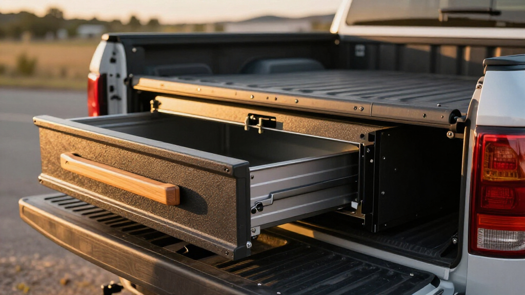 removable truck bed drawer systems