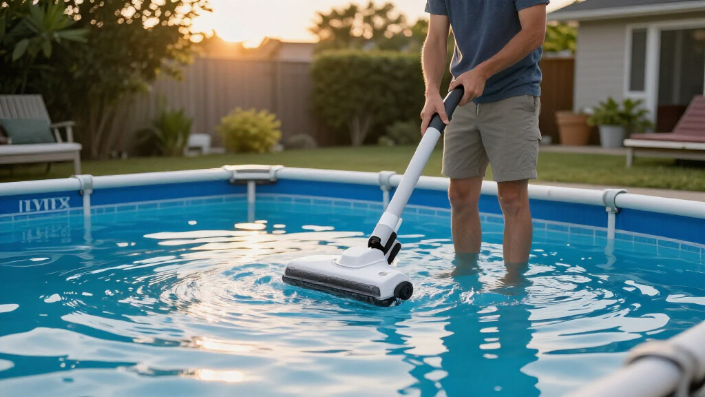 above ground pool vacuum for intex