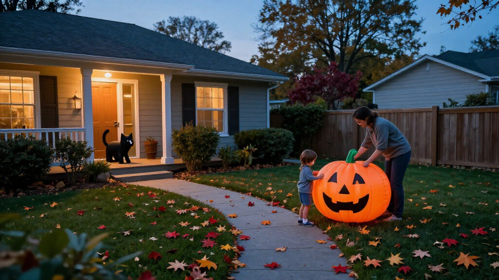 Halloween inflatable yard decorations