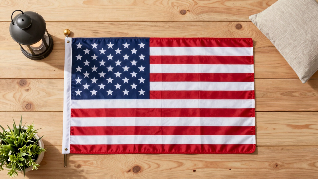 American flag outdoor decor