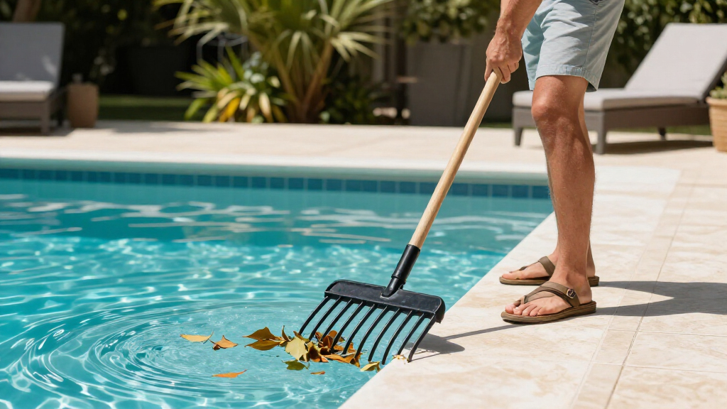 deep bag leaf rakes for pools