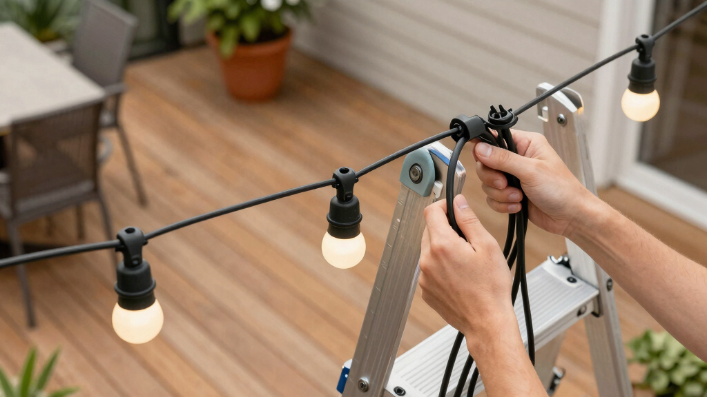 outdoor string lights commercial grade