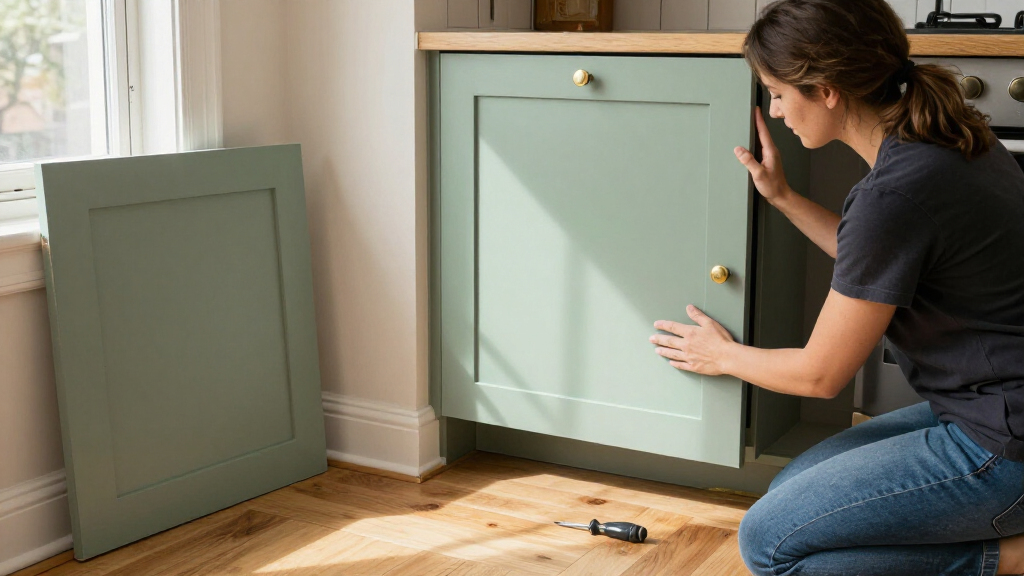 best renter-friendly cabinet makeovers