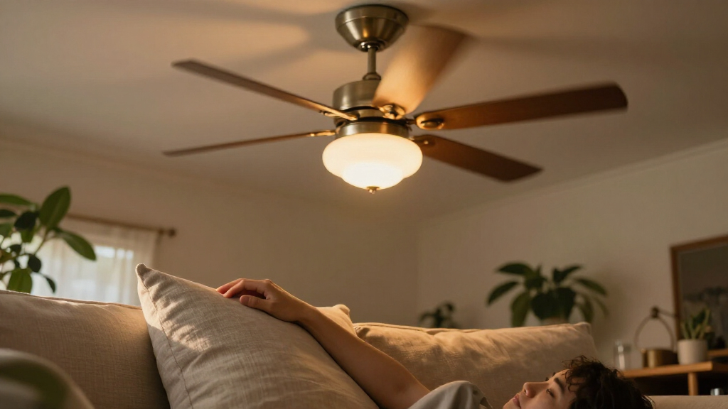quiet ceiling fan with light