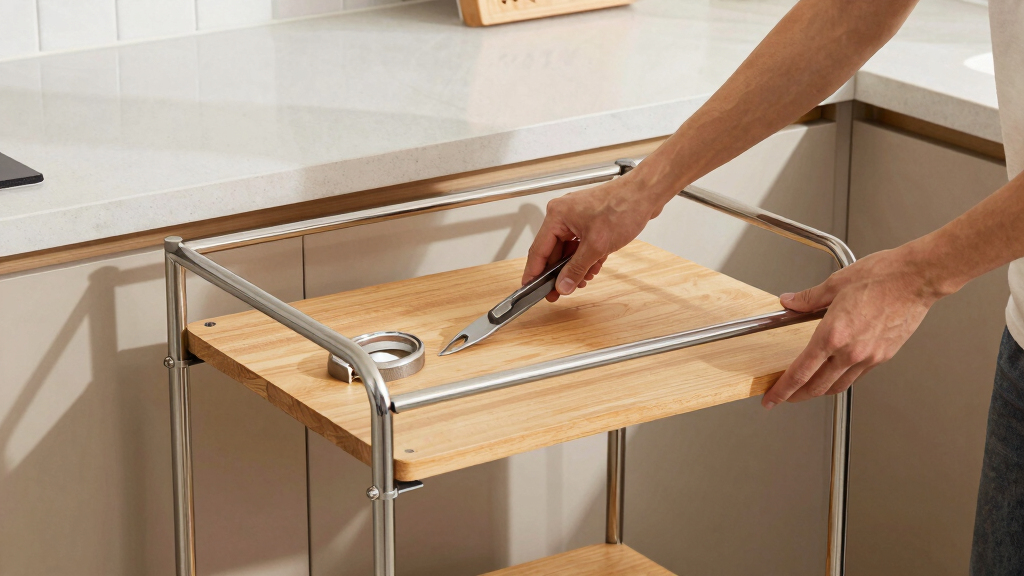 slim rolling kitchen cart
