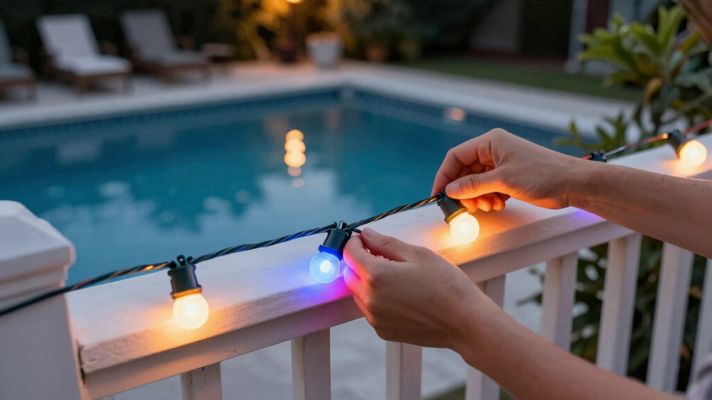 patriotic LED string lights