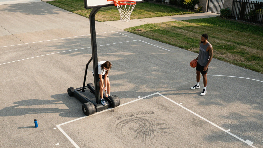 portable outdoor basketball hoops