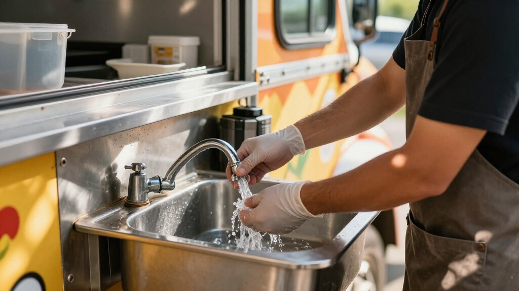 best hot water portable sinks for food trucks
