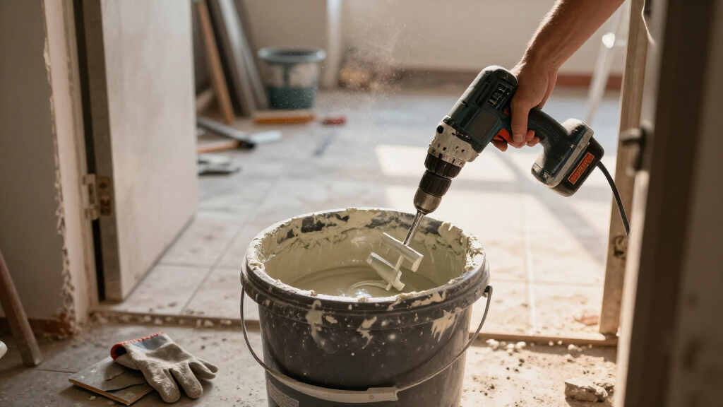 electric paint mixer for thinset
