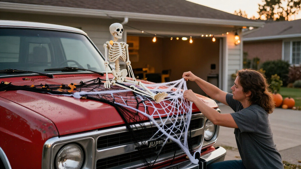 automotive Halloween decorations