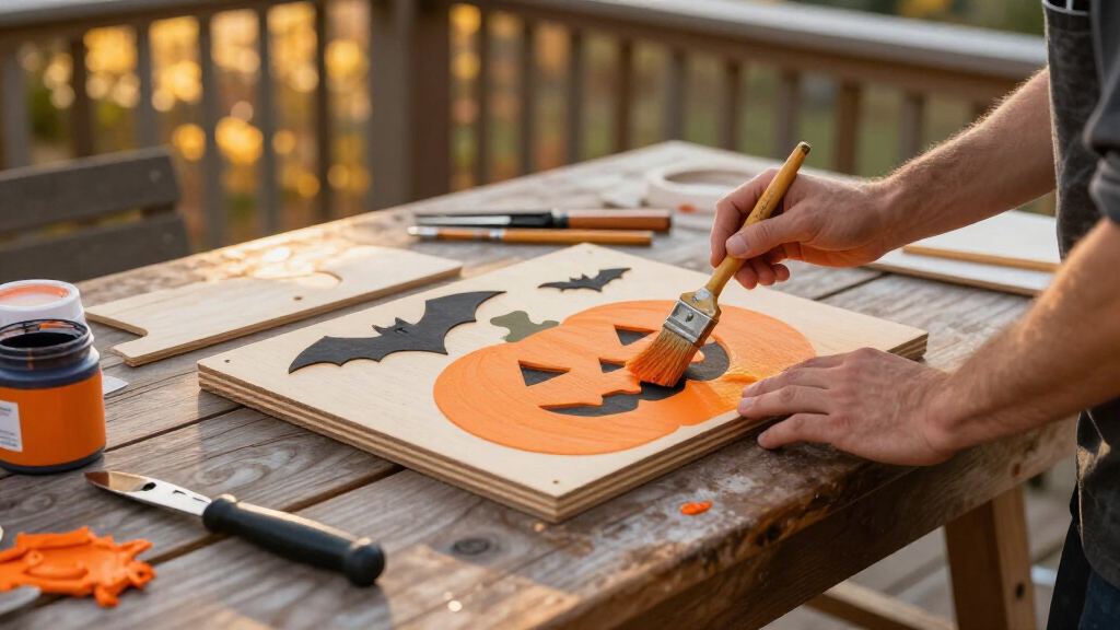 Halloween wooden sign kits