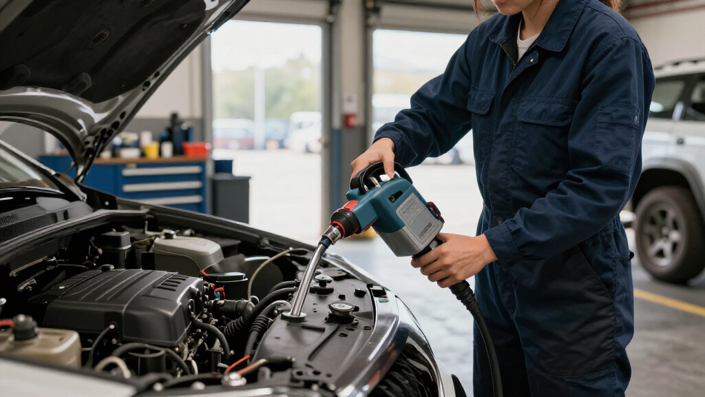 portable coolant flush machine