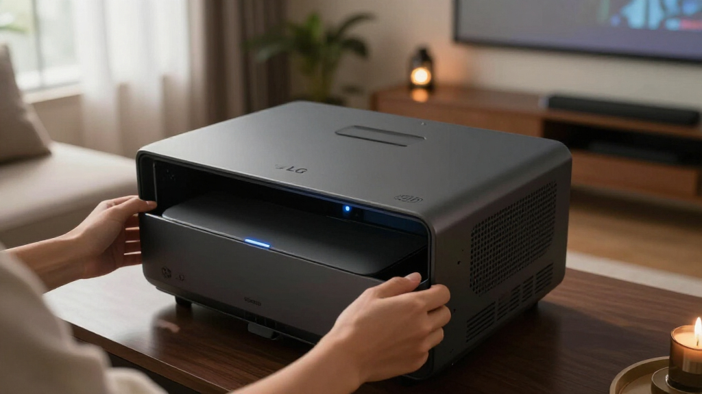 lg projector cabinet
