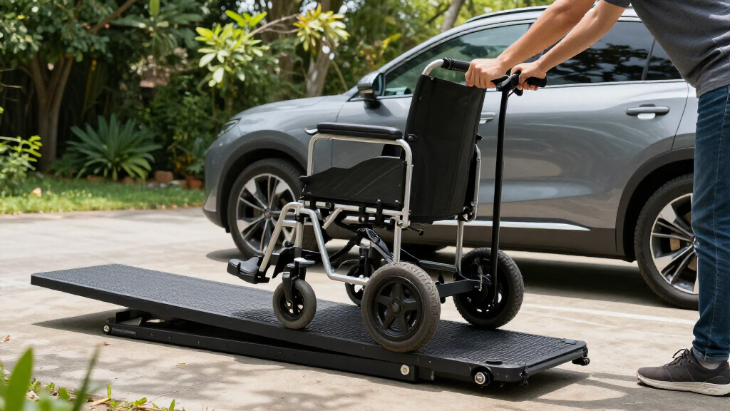 electric wheelchair lift for vehicle hitch