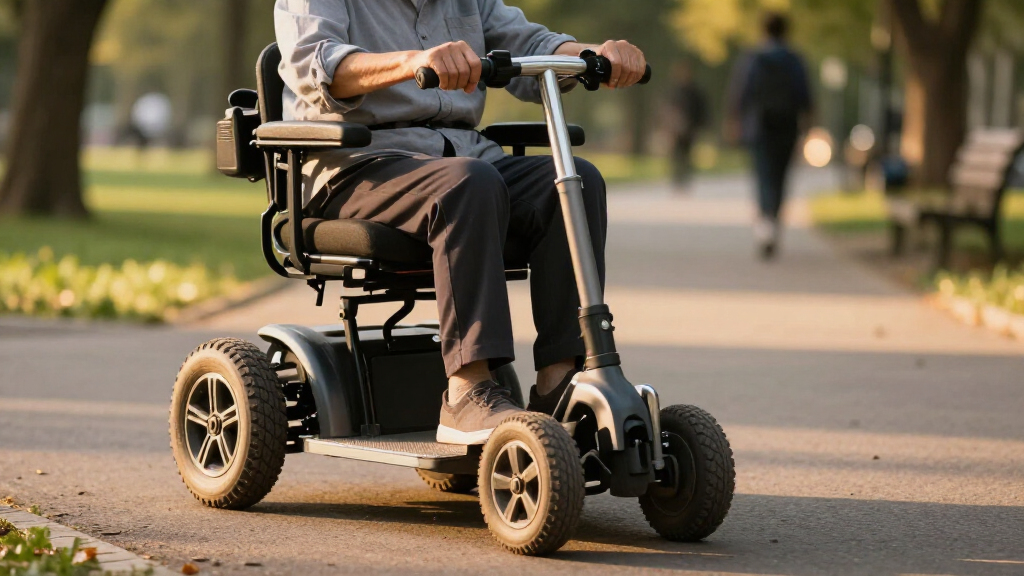 mobility scooter with pneumatic tires