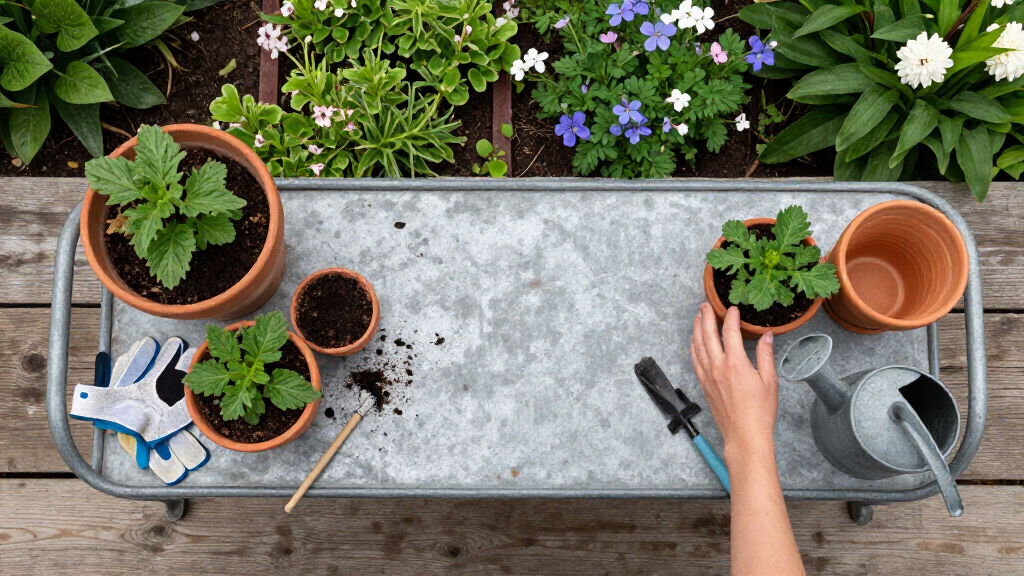 best metal potting benches