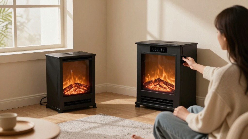 electric fireplace energy efficient