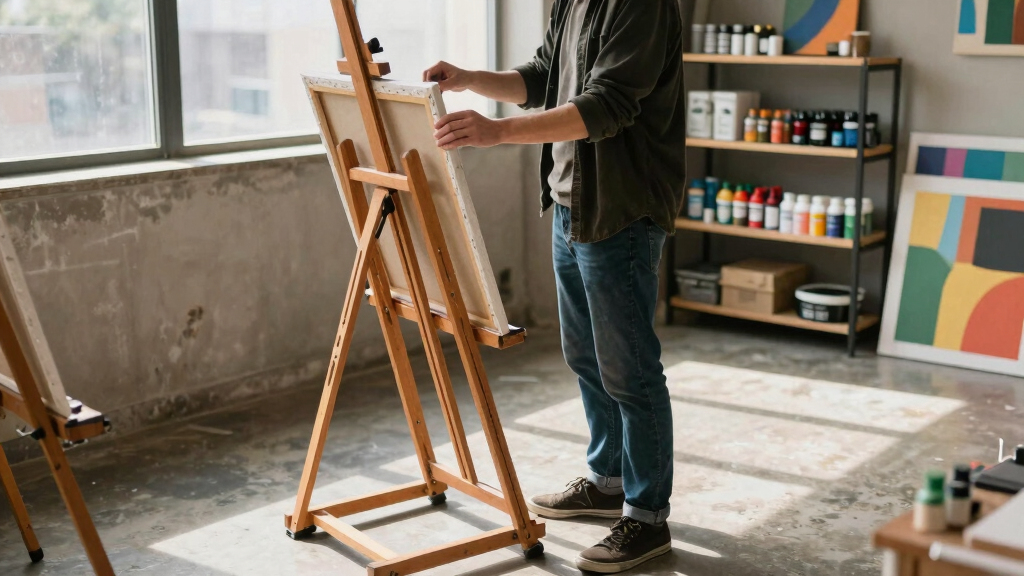 artist easel for art studio