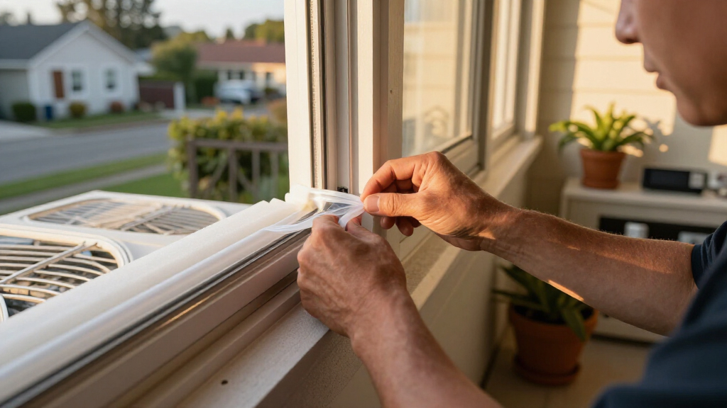 best portable AC window vent seal kit