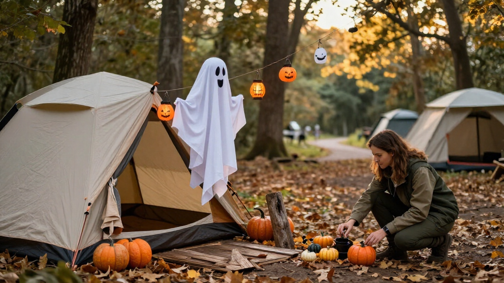 Halloween camping decorations