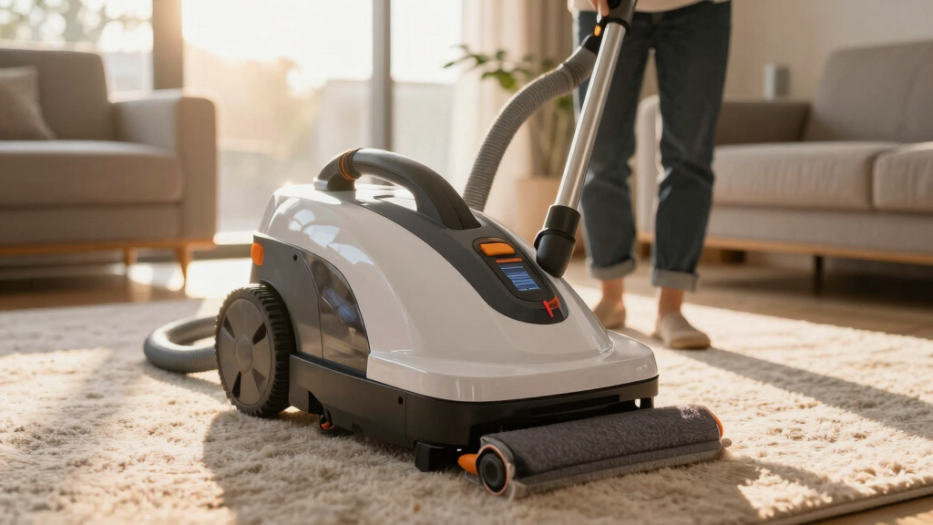 carpet cleaner machine with heated drying