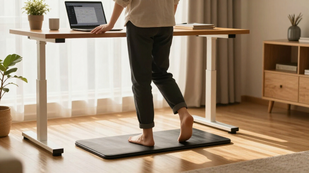 walking pad for standing desk setup