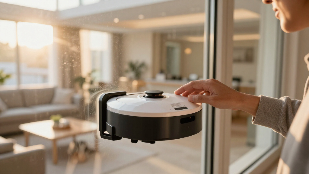 window cleaning robot for inside and outside glass