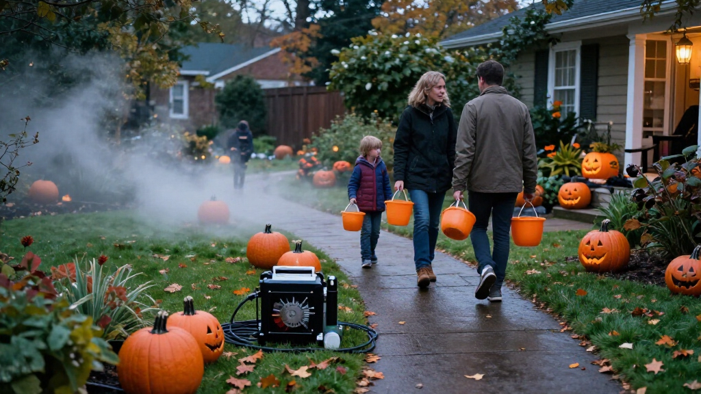 outdoor Halloween fog machines