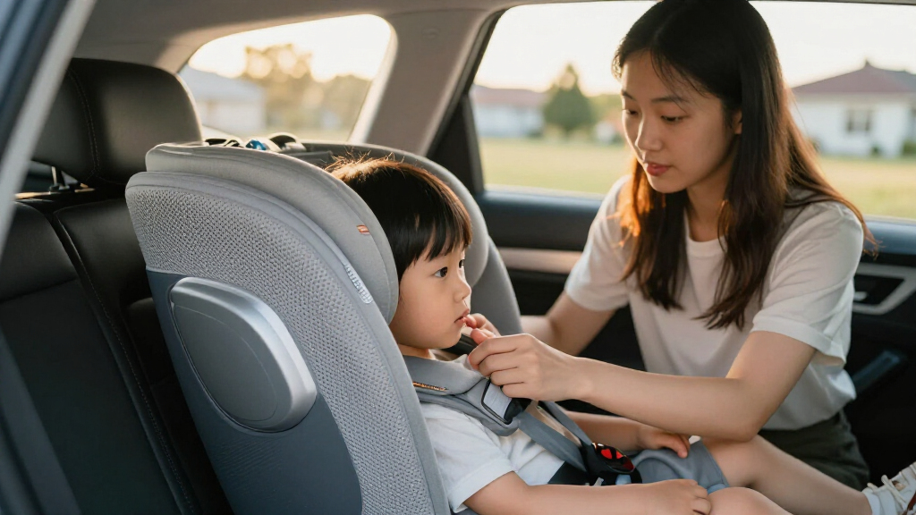 car seat with breathable fabric