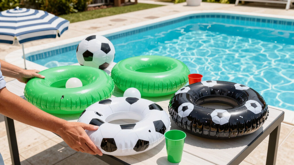 soccer fan pool party supplies