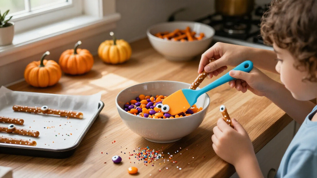 Halloween candy melting wafers