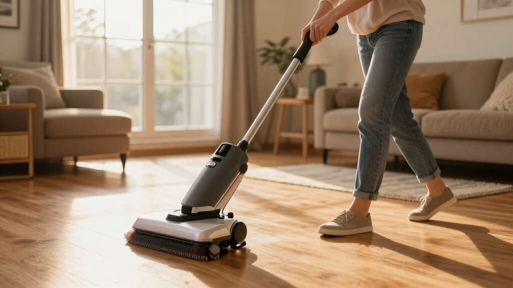cordless electric floor scrubber