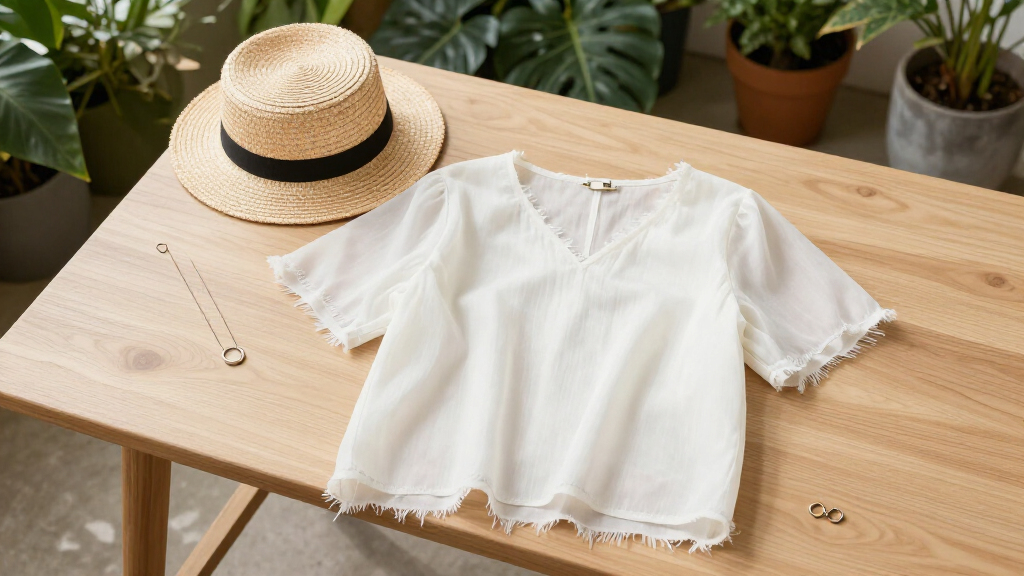 best raw-edge organza blouses