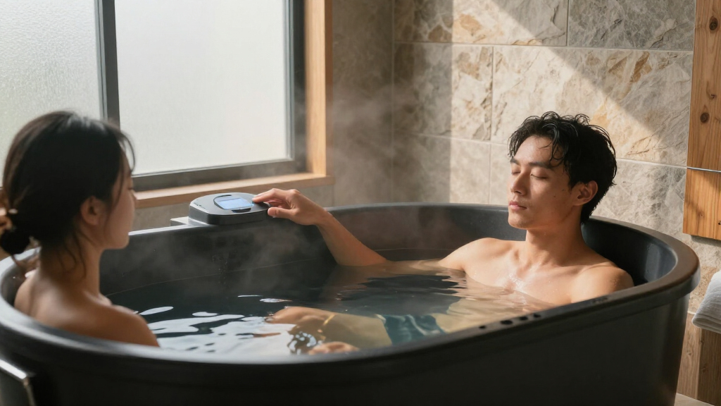 two person cold plunge tub for small spaces