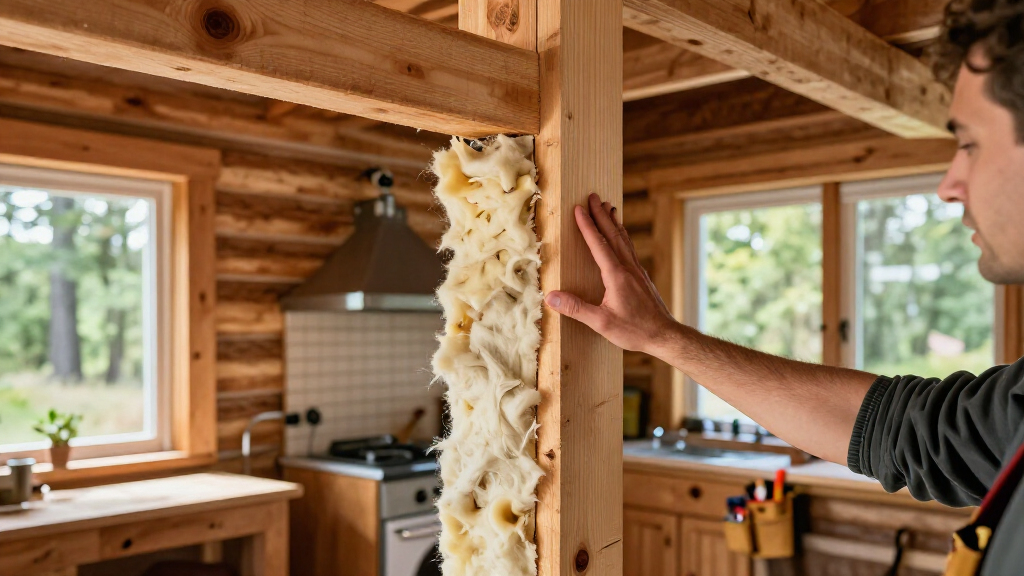 best log cabin insulation