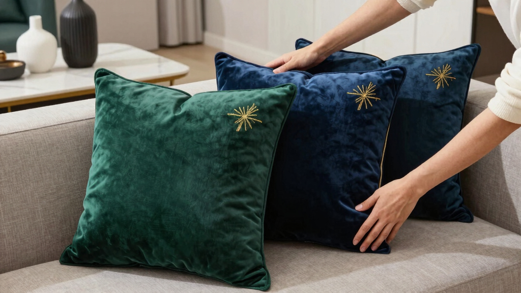 luxury velvet throw pillows