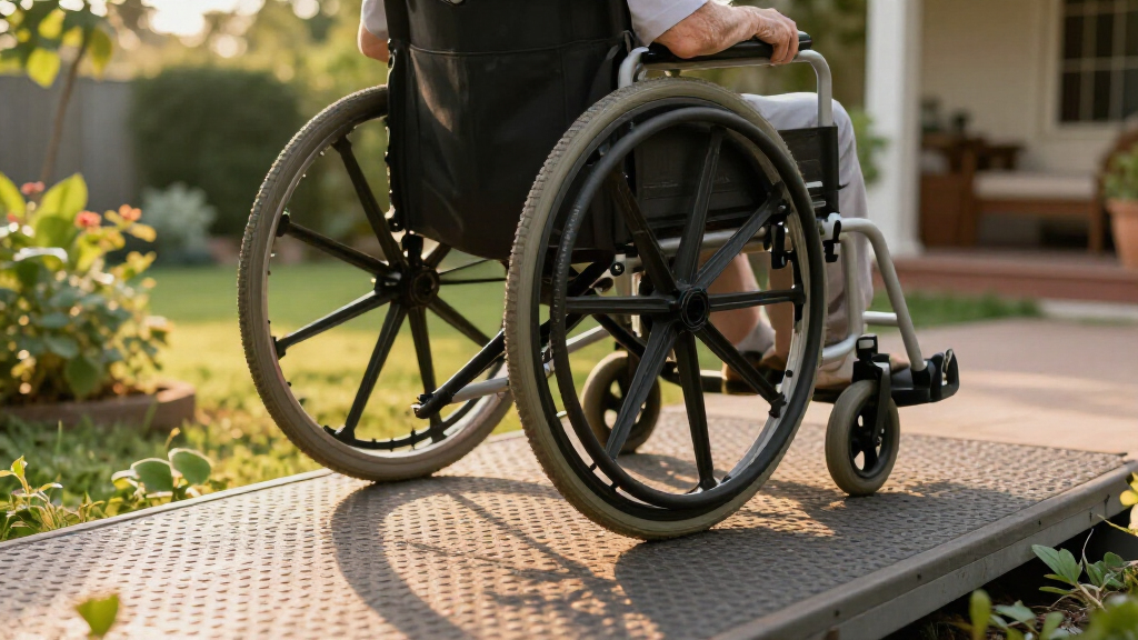 outdoor wheelchair ramp mat traction premium