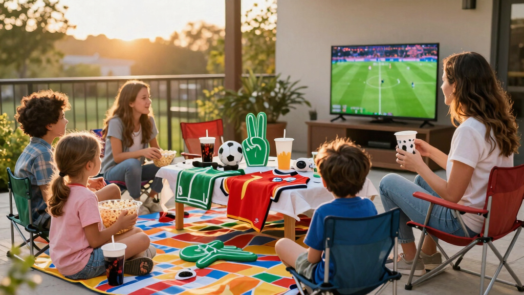 family-friendly soccer watch party supplies