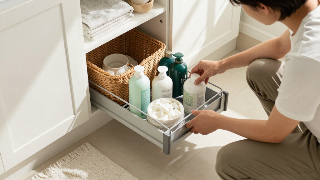 best space-saving bathroom storage