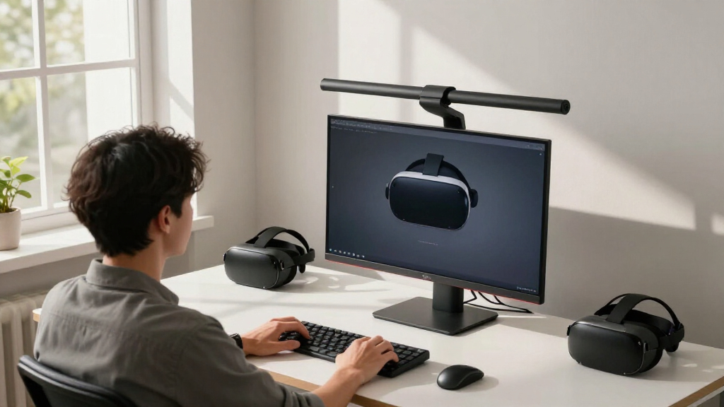 best monitor light bars for editing desks